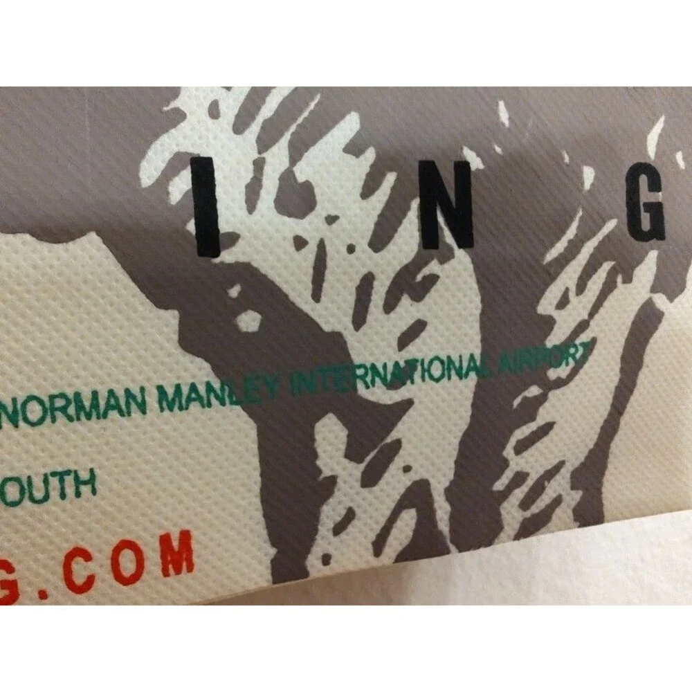 New without tags Tuff Gong Trading Bob Marley Beige Cloth Bag 14.5